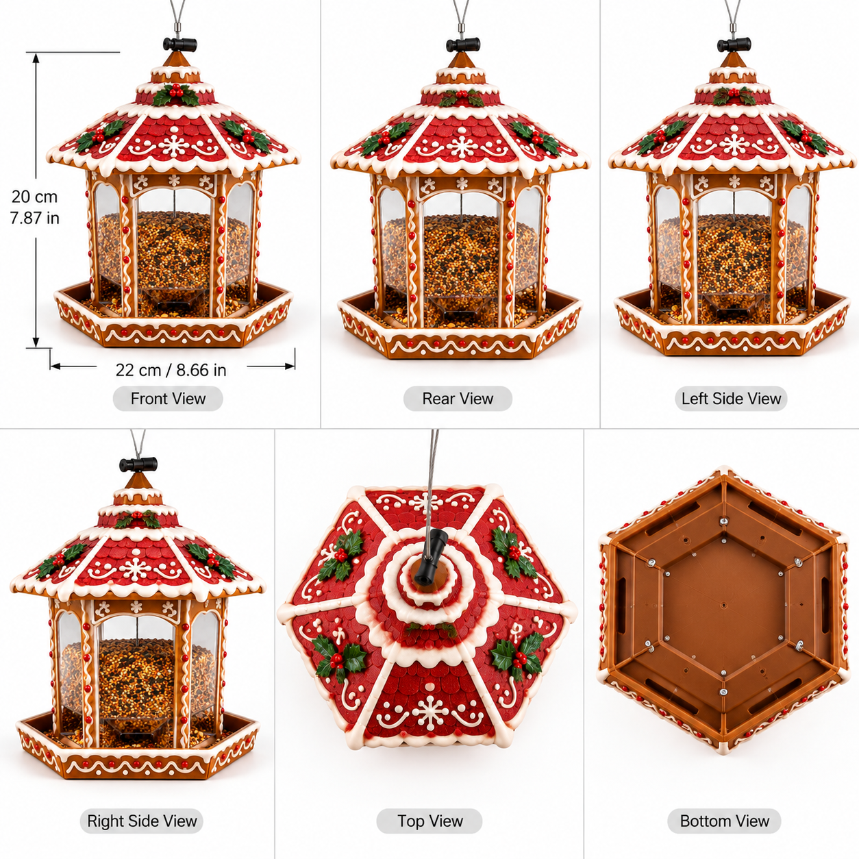 Christmas Hanging Bird Feeder