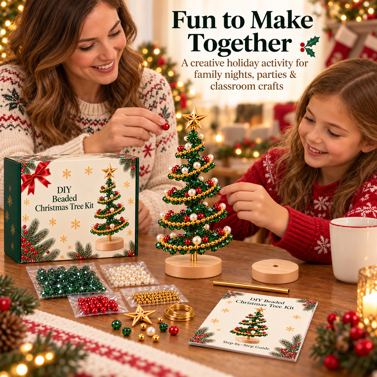 DIY Beaded Christmas Tree Kit