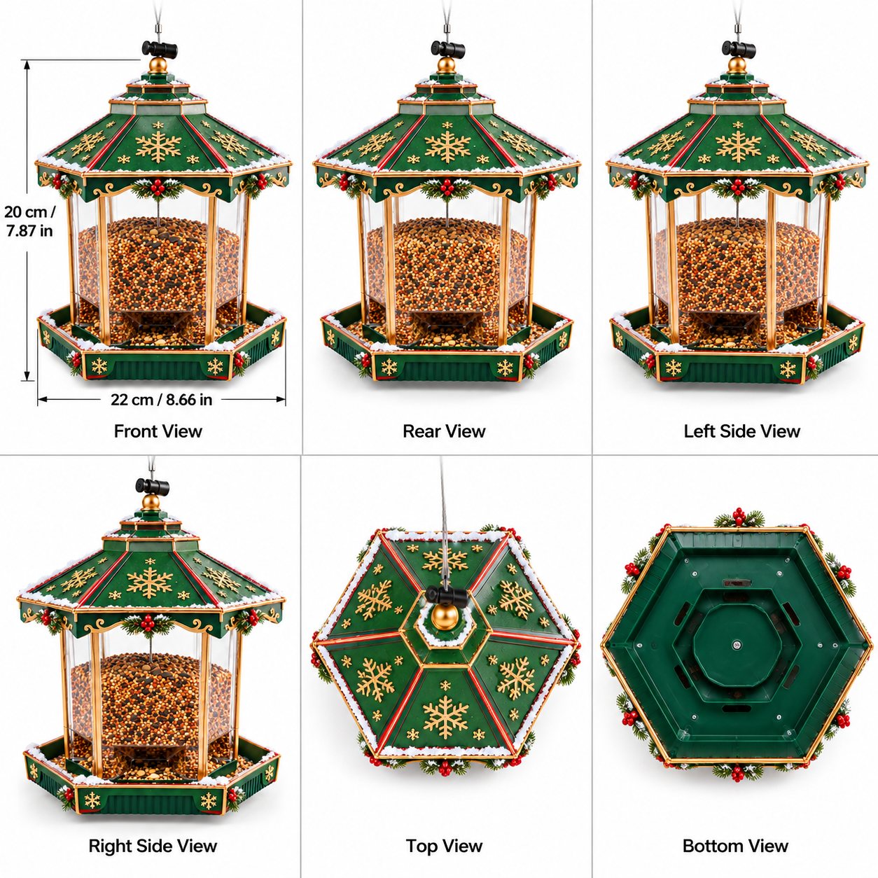 Christmas Hanging Bird Feeder