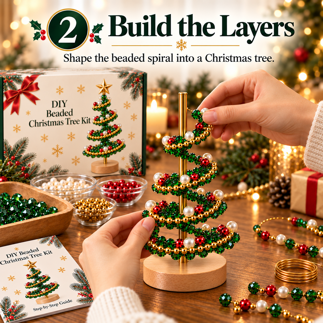 DIY Beaded Christmas Tree Kit