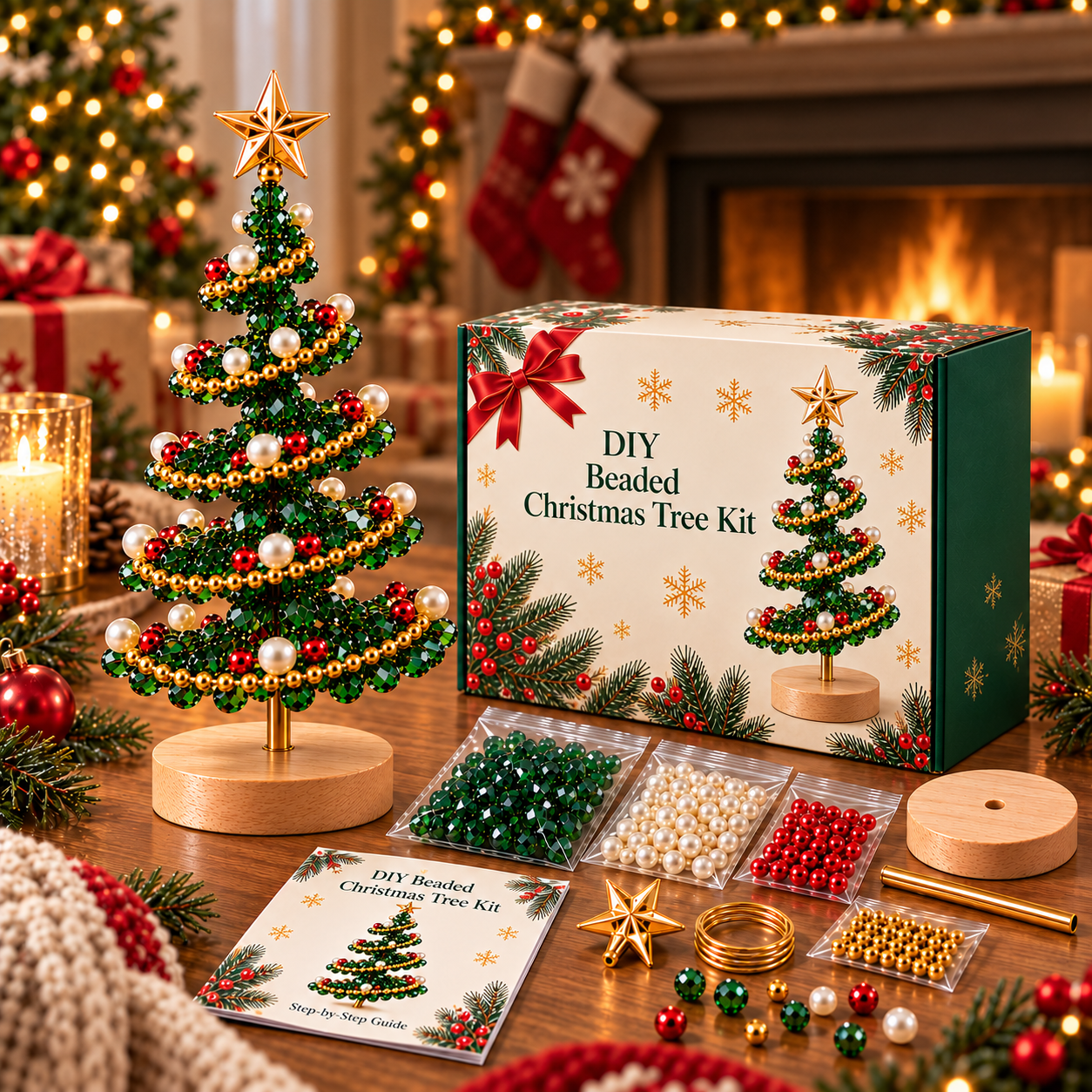 DIY Beaded Christmas Tree Kit
