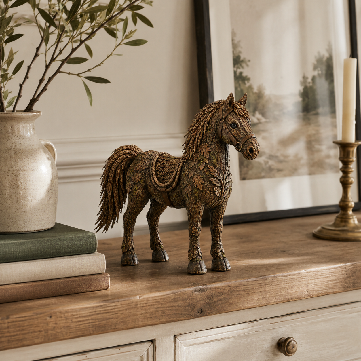 Vintage Botanical Animal Sculpture Collection