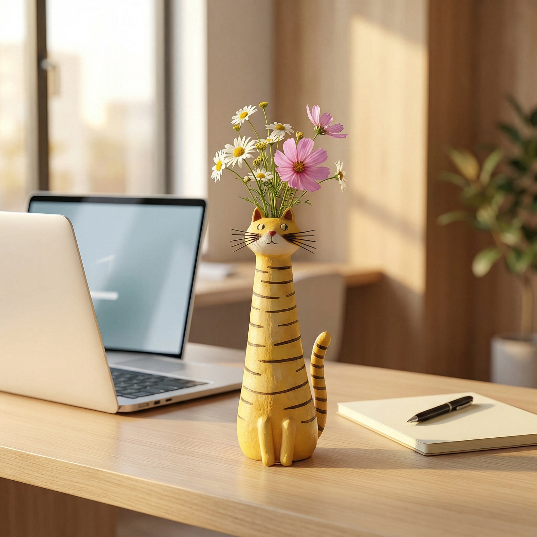Handmade Quirky Cat Vase