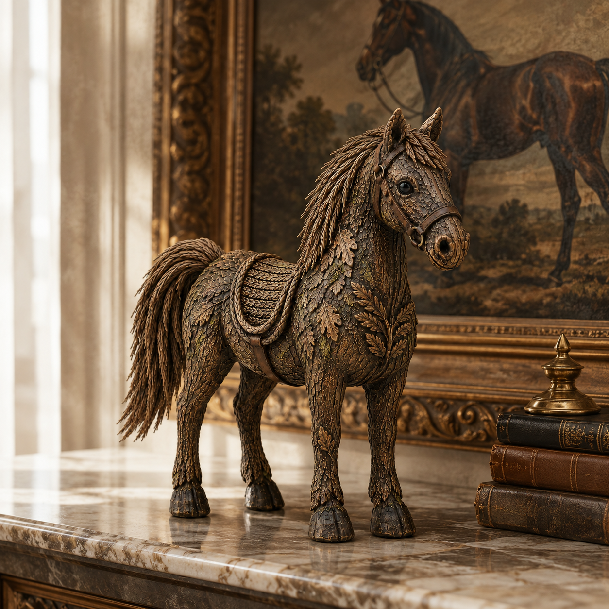 Vintage Botanical Animal Sculpture Collection