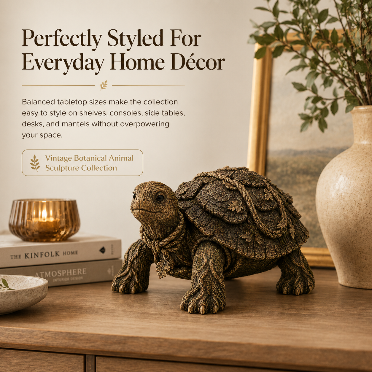 Vintage Botanical Animal Sculpture Collection