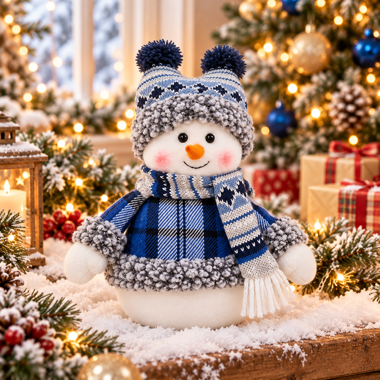 Christmas snowman doll
