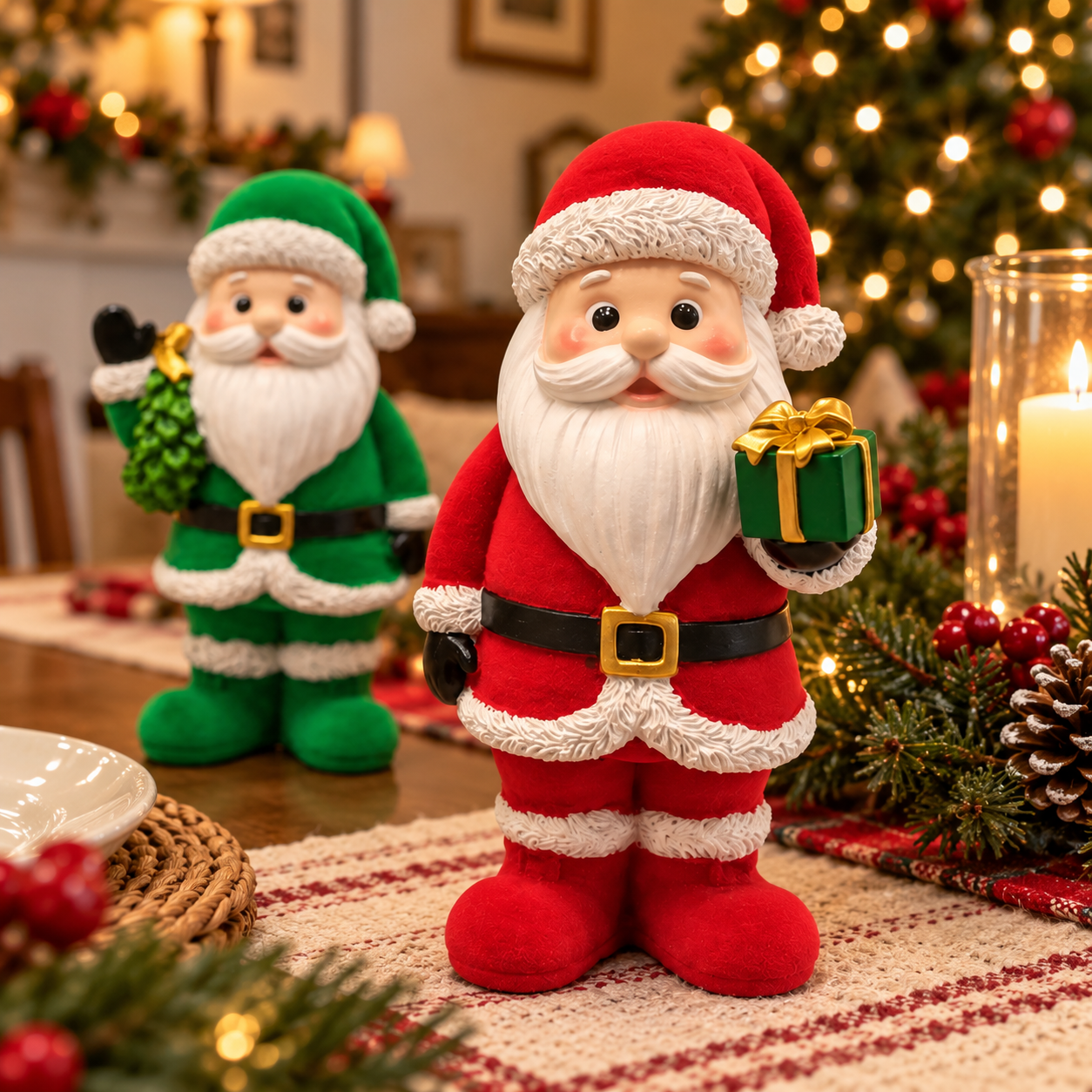 Christmas Santa Claus Figurine Set