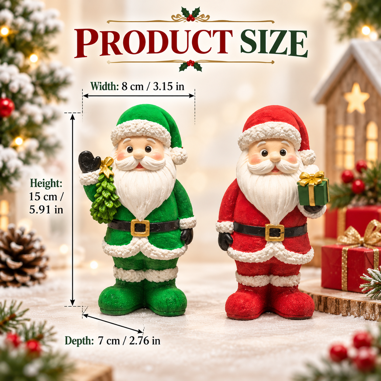 Christmas Santa Claus Figurine Set