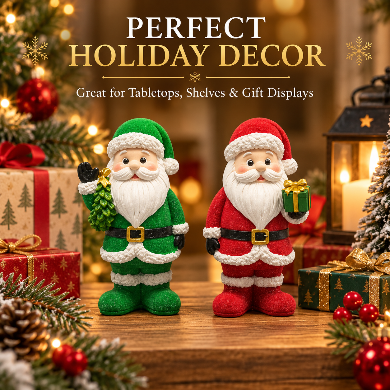 Christmas Santa Claus Figurine Set