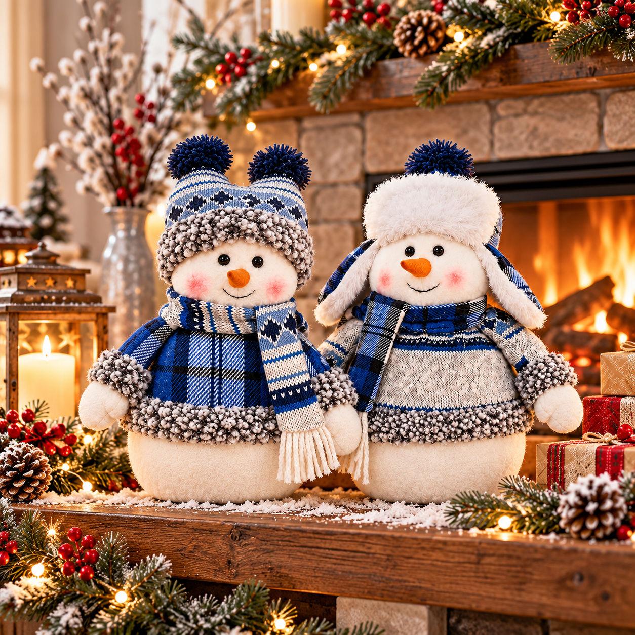 Christmas snowman doll