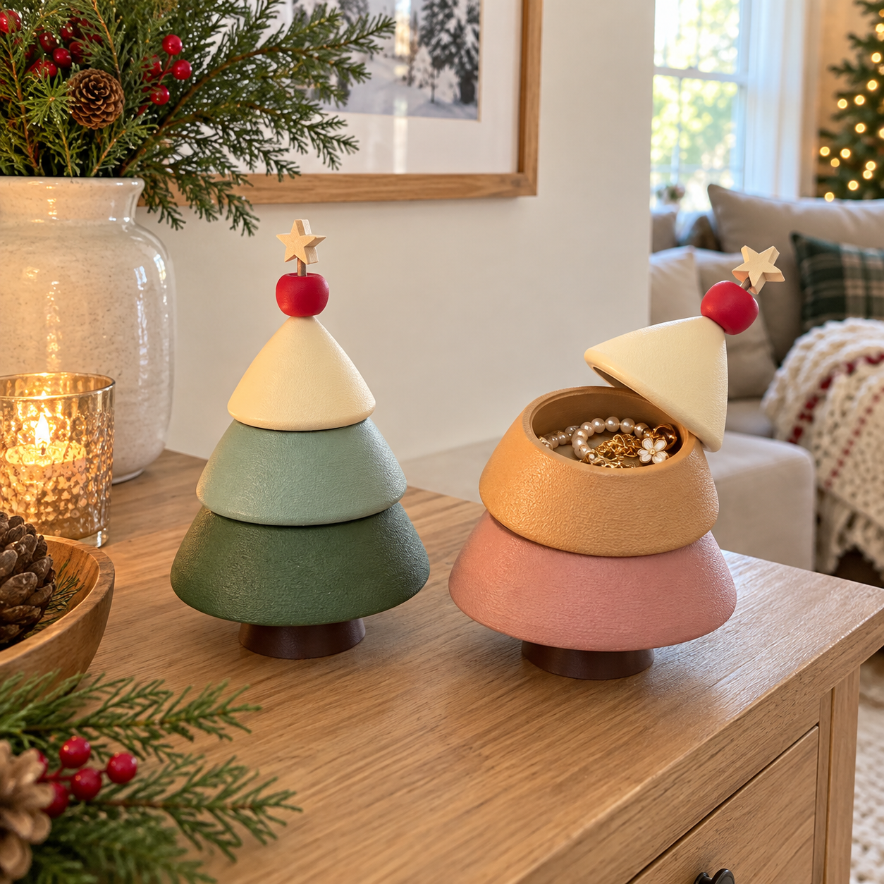 Christmas Tree Jewelry Box Decor