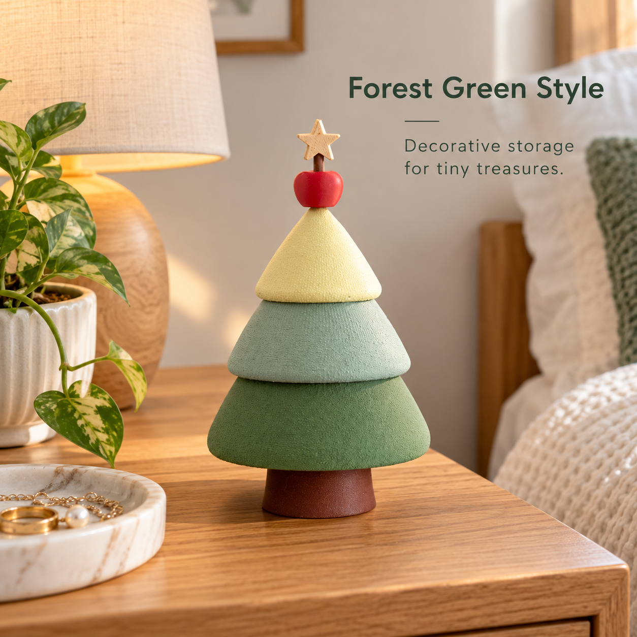 Christmas Tree Jewelry Box Decor