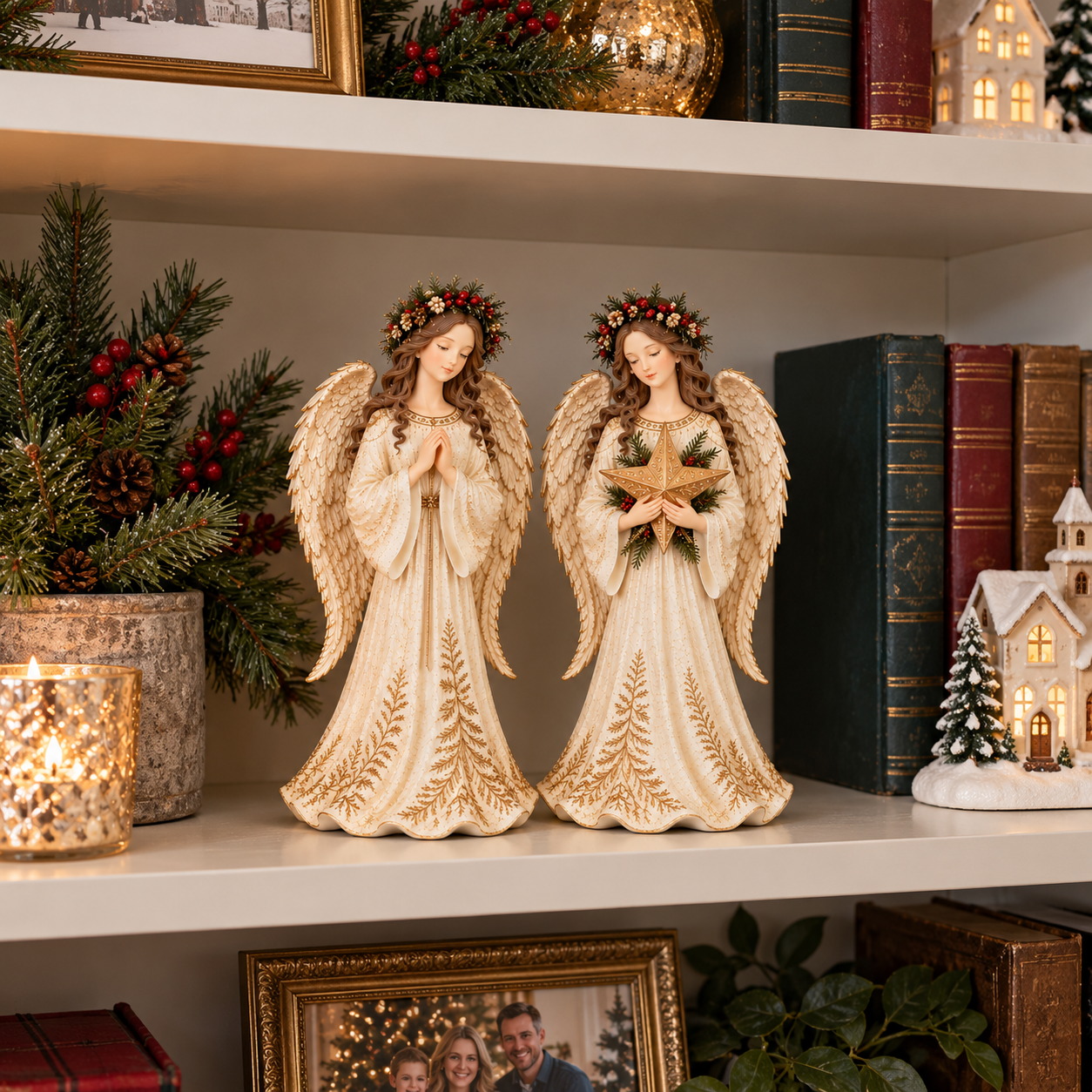 Christmas Angel Figurines Set 