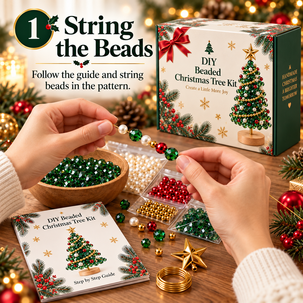 DIY Beaded Christmas Tree Kit