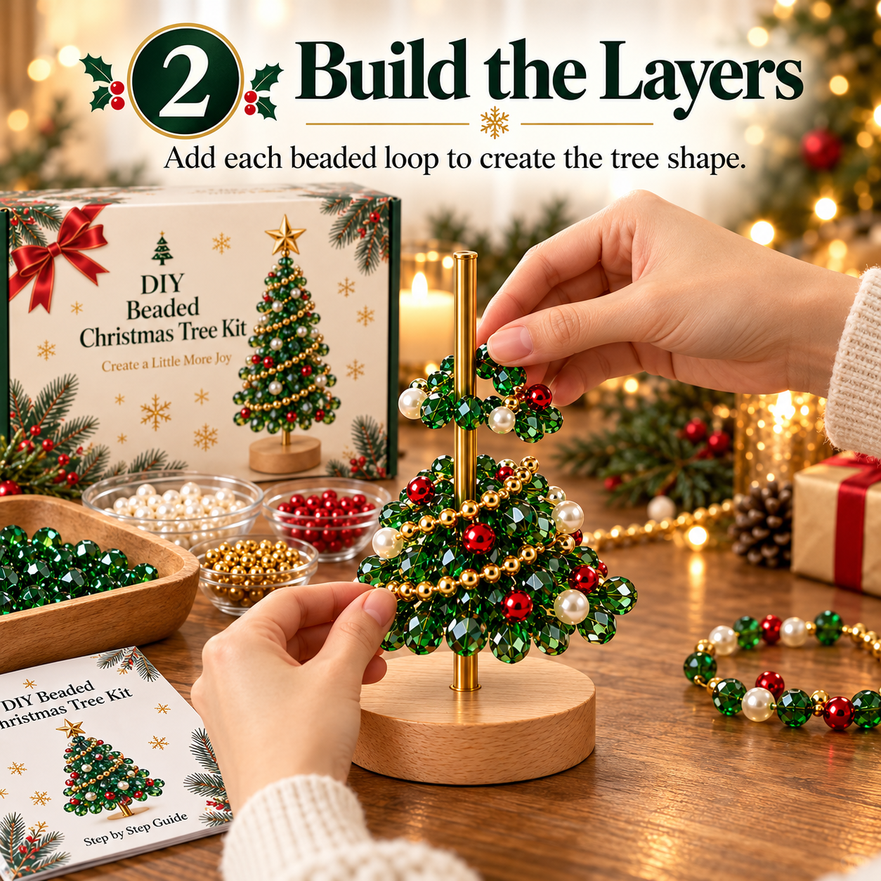 DIY Beaded Christmas Tree Kit