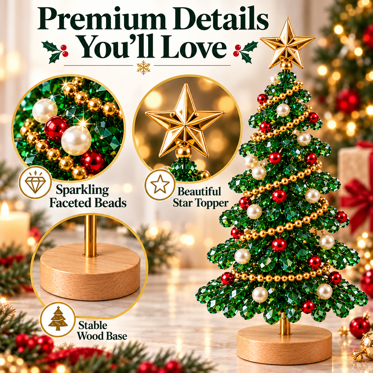 DIY Beaded Christmas Tree Kit