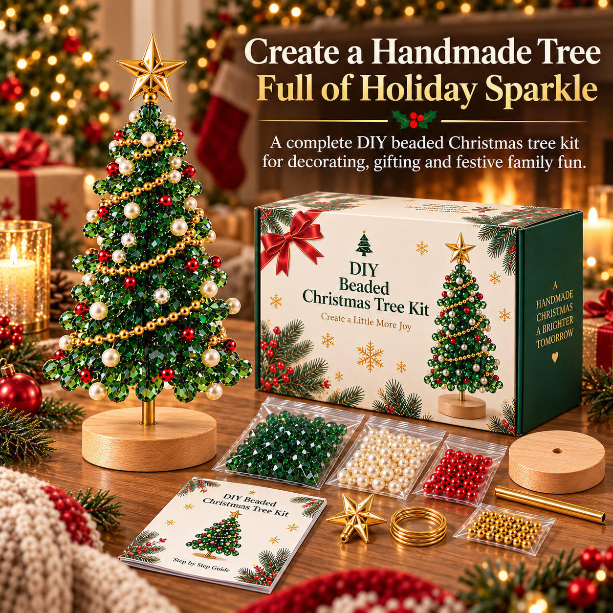DIY Beaded Christmas Tree Kit