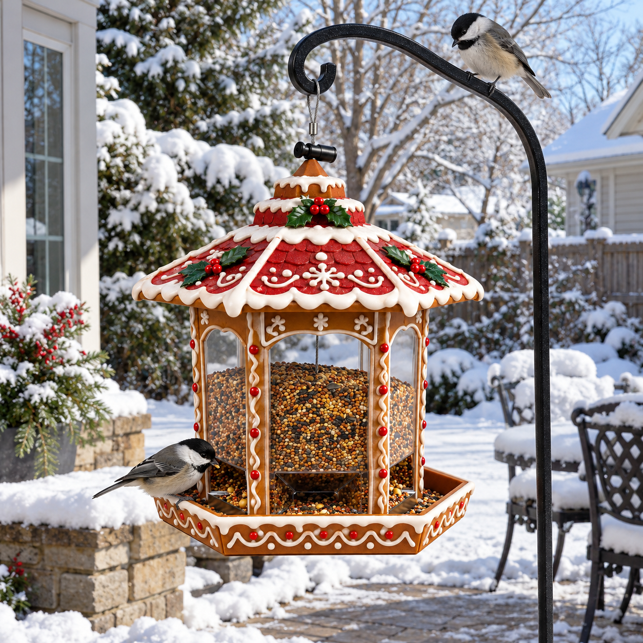 Christmas Hanging Bird Feeder