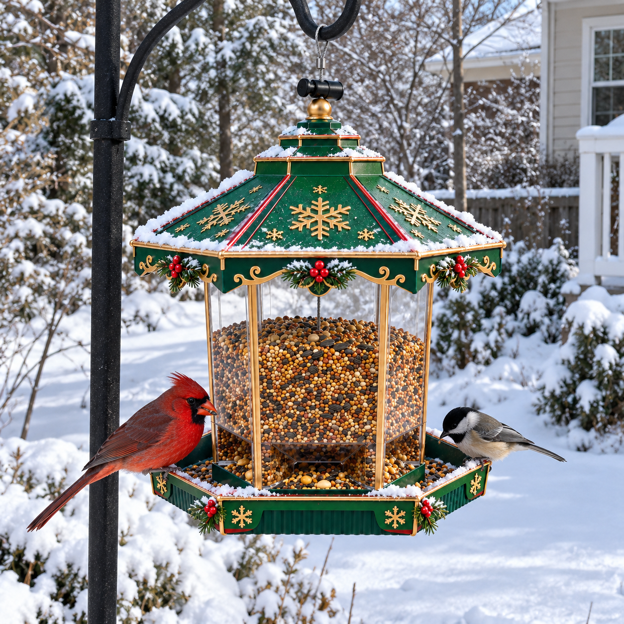 Christmas Hanging Bird Feeder