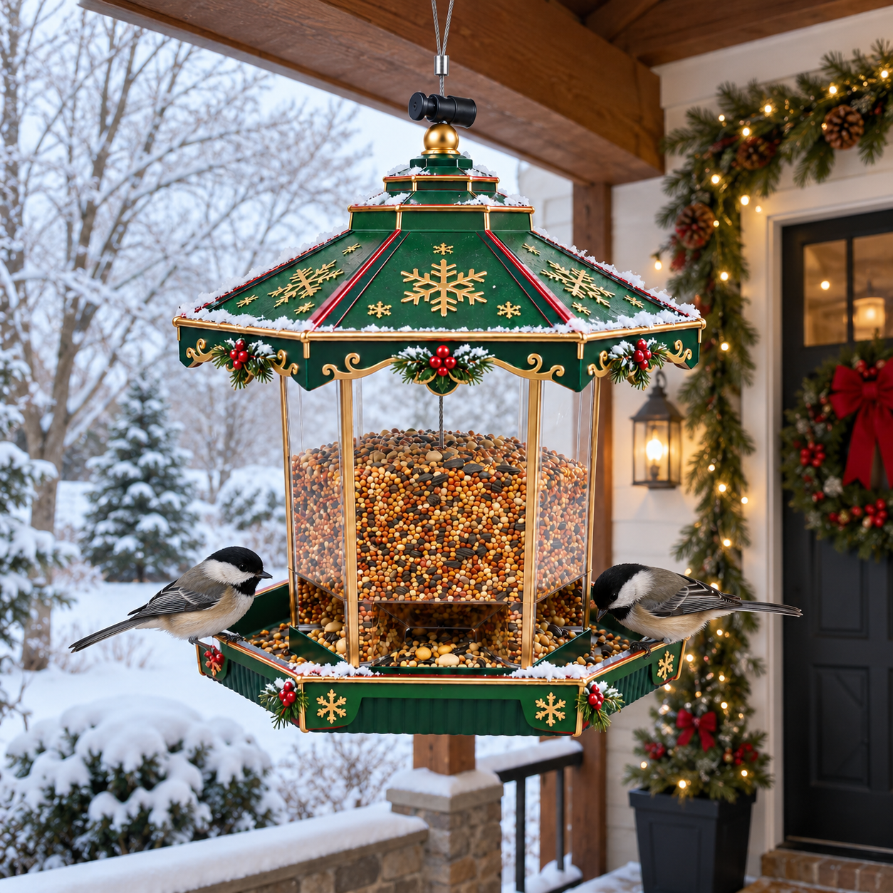 Christmas Hanging Bird Feeder
