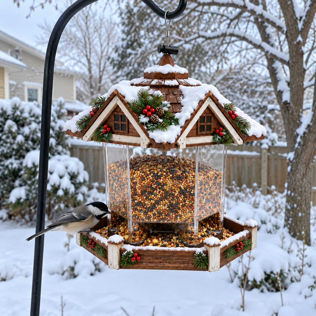 Christmas Hanging Bird Feeder
