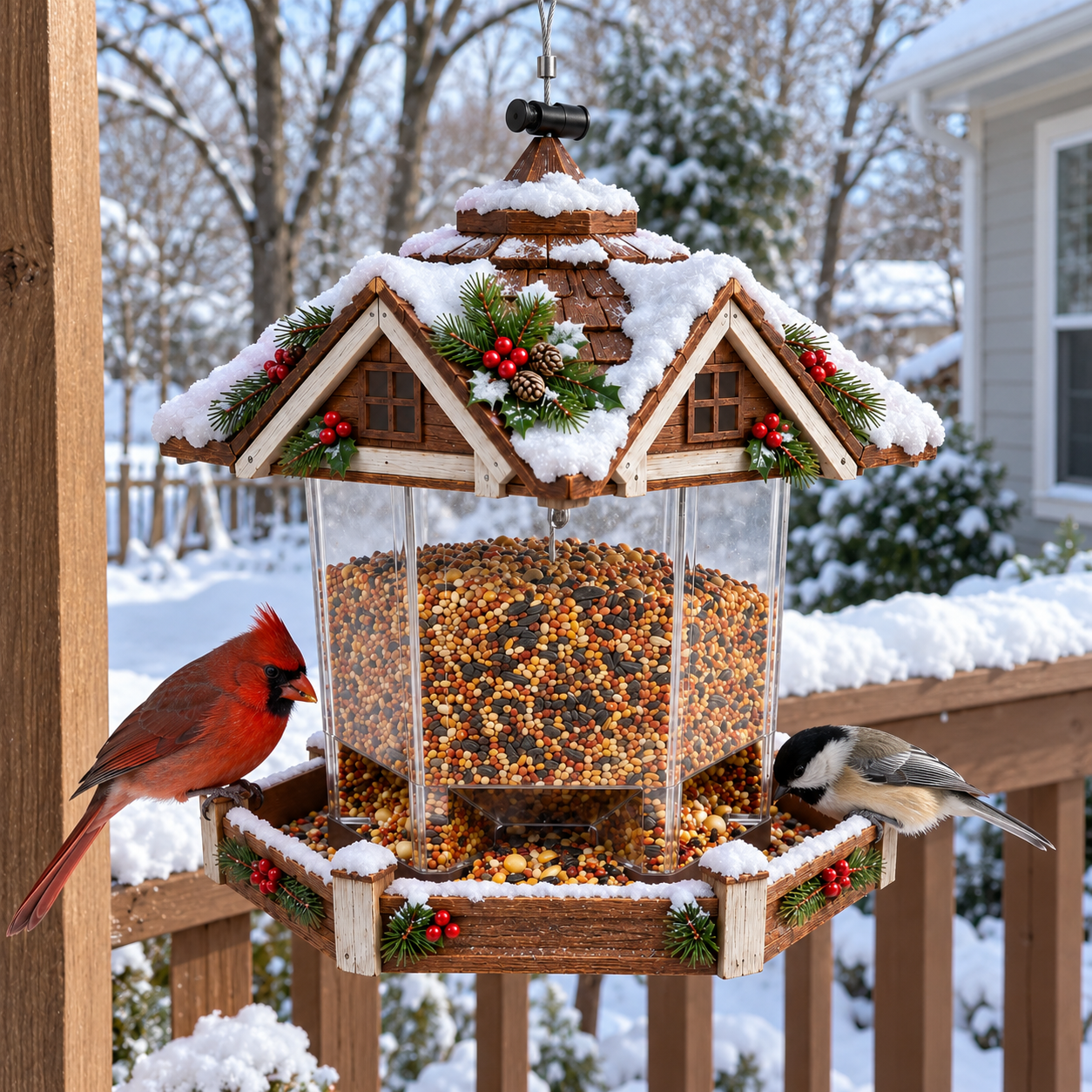 Christmas Hanging Bird Feeder