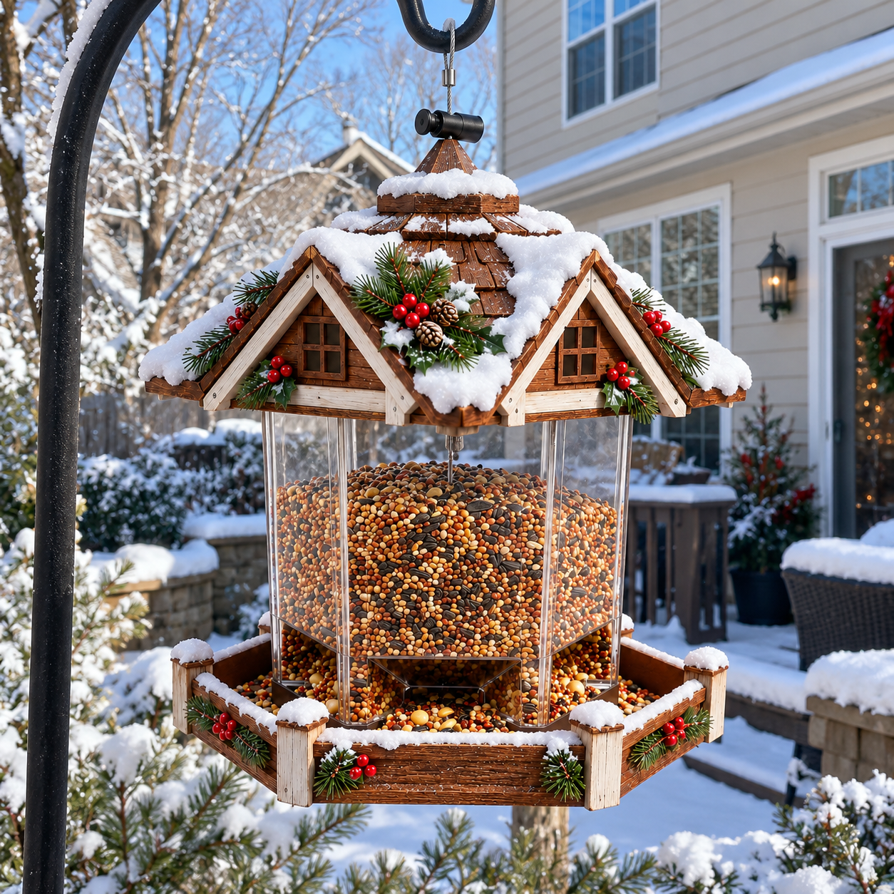 Christmas Hanging Bird Feeder