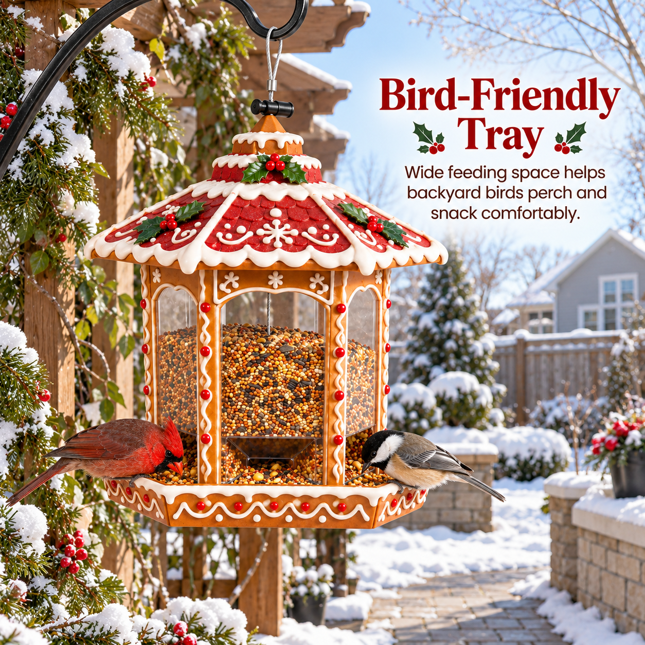 Christmas Hanging Bird Feeder