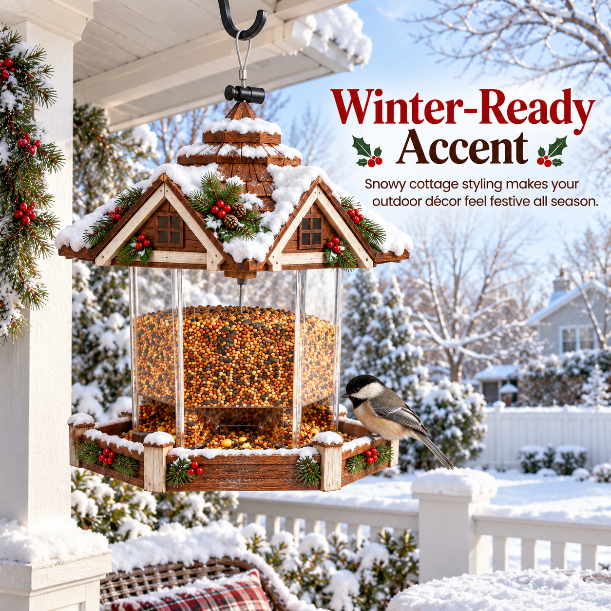 Christmas Hanging Bird Feeder
