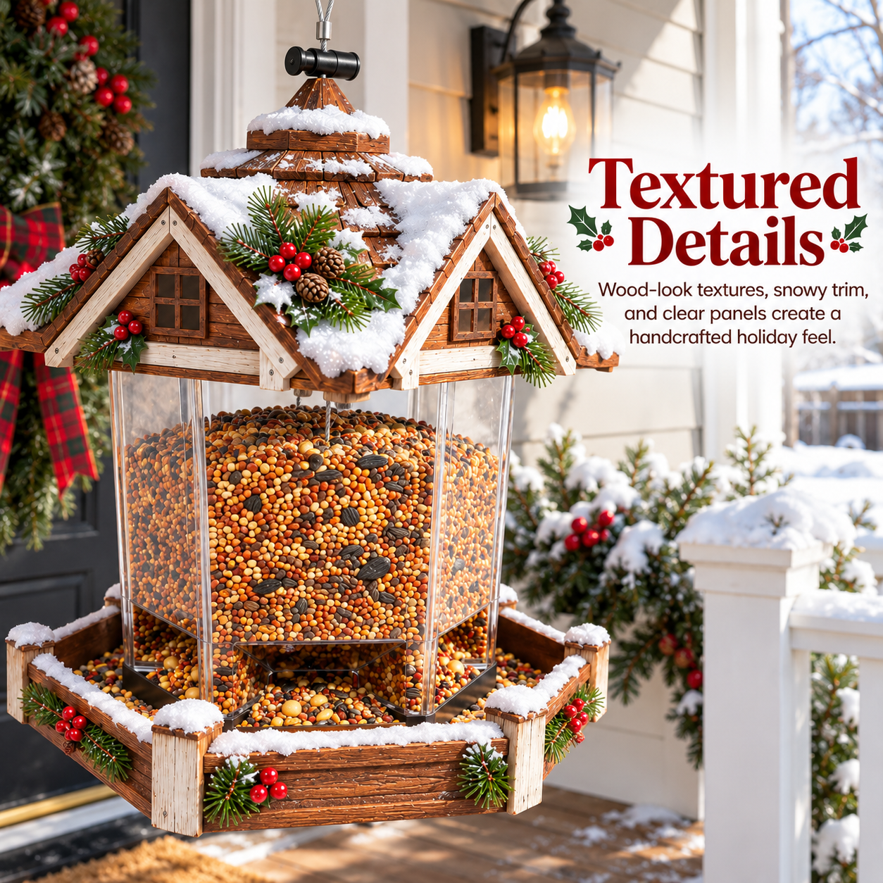 Christmas Hanging Bird Feeder