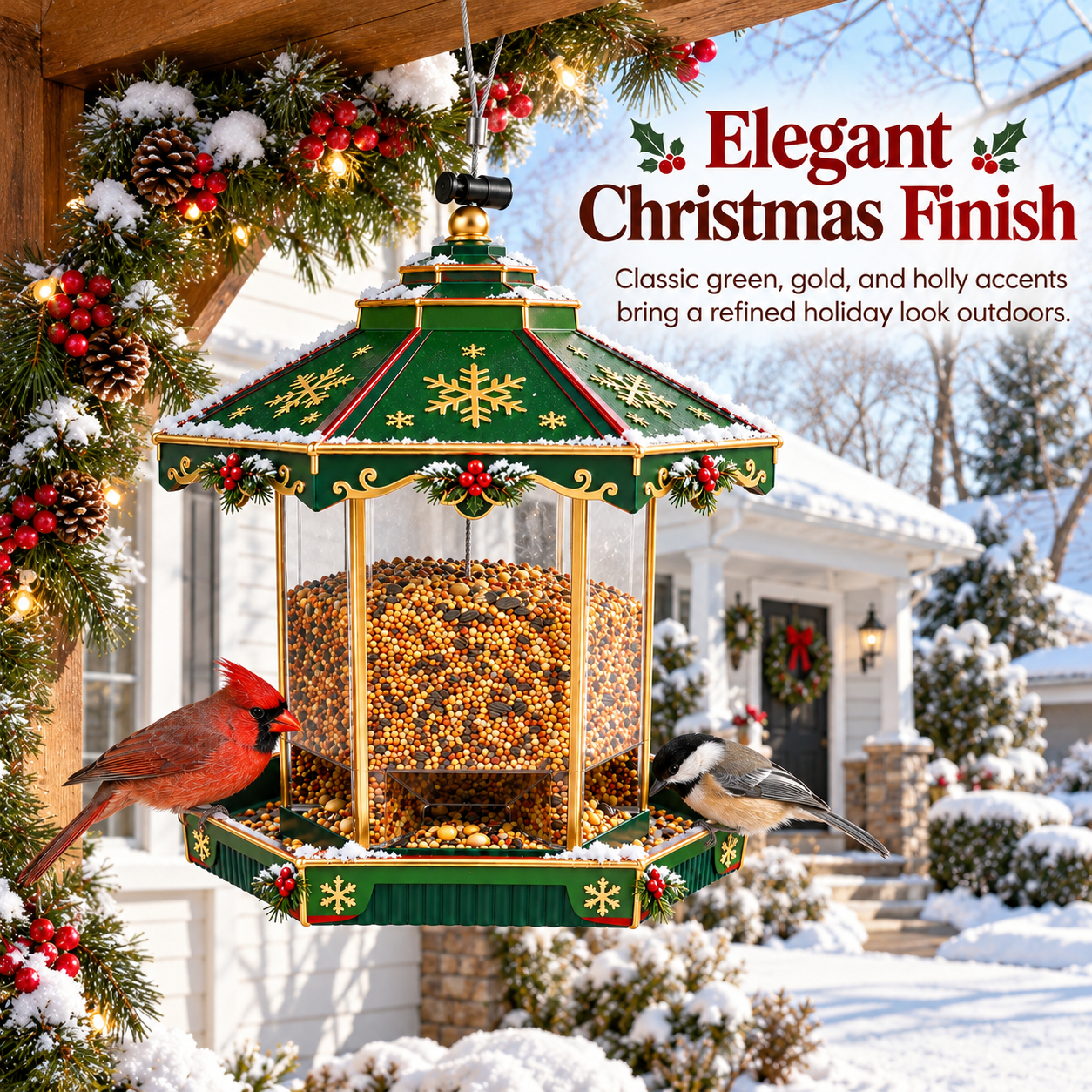 Christmas Hanging Bird Feeder