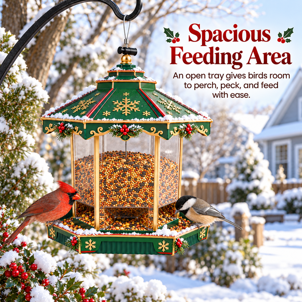 Christmas Hanging Bird Feeder