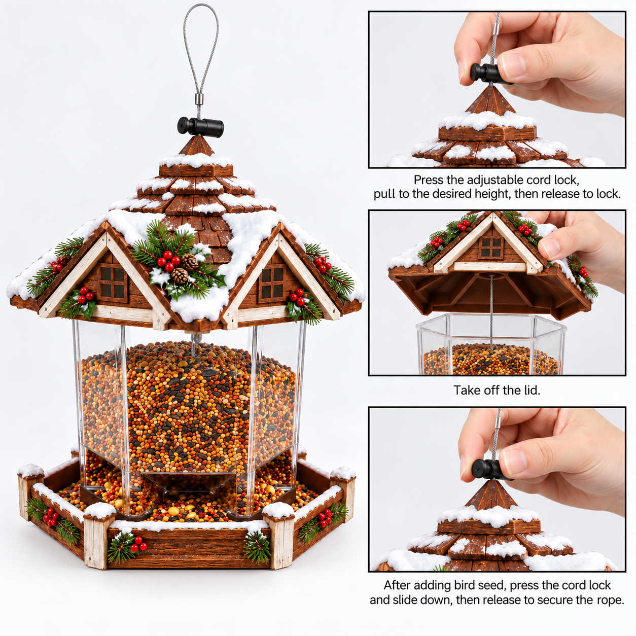Christmas Hanging Bird Feeder