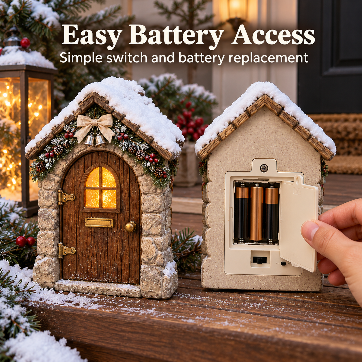 Christmas Fairy Door with Remote