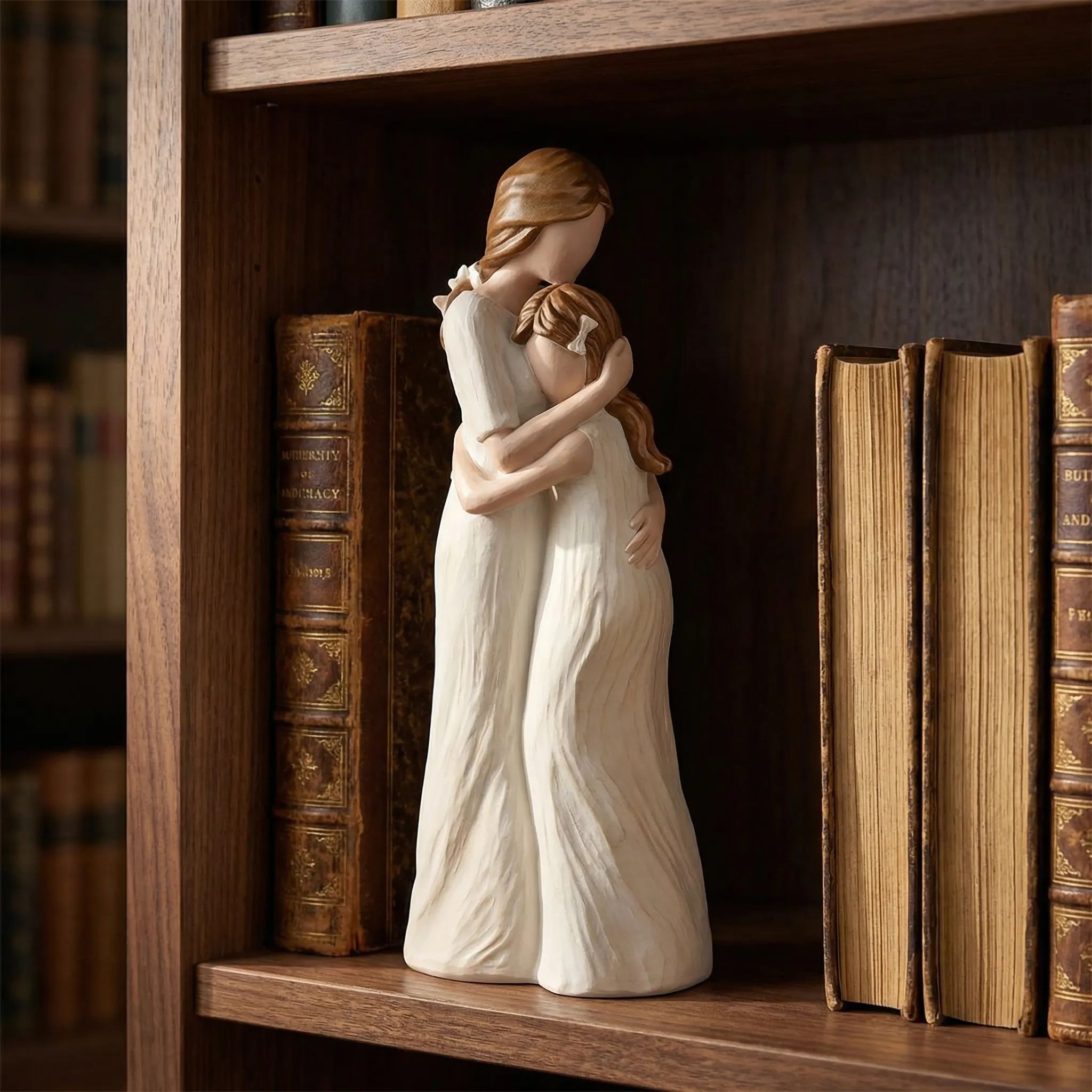 Mother & Daughter Hug Figurine