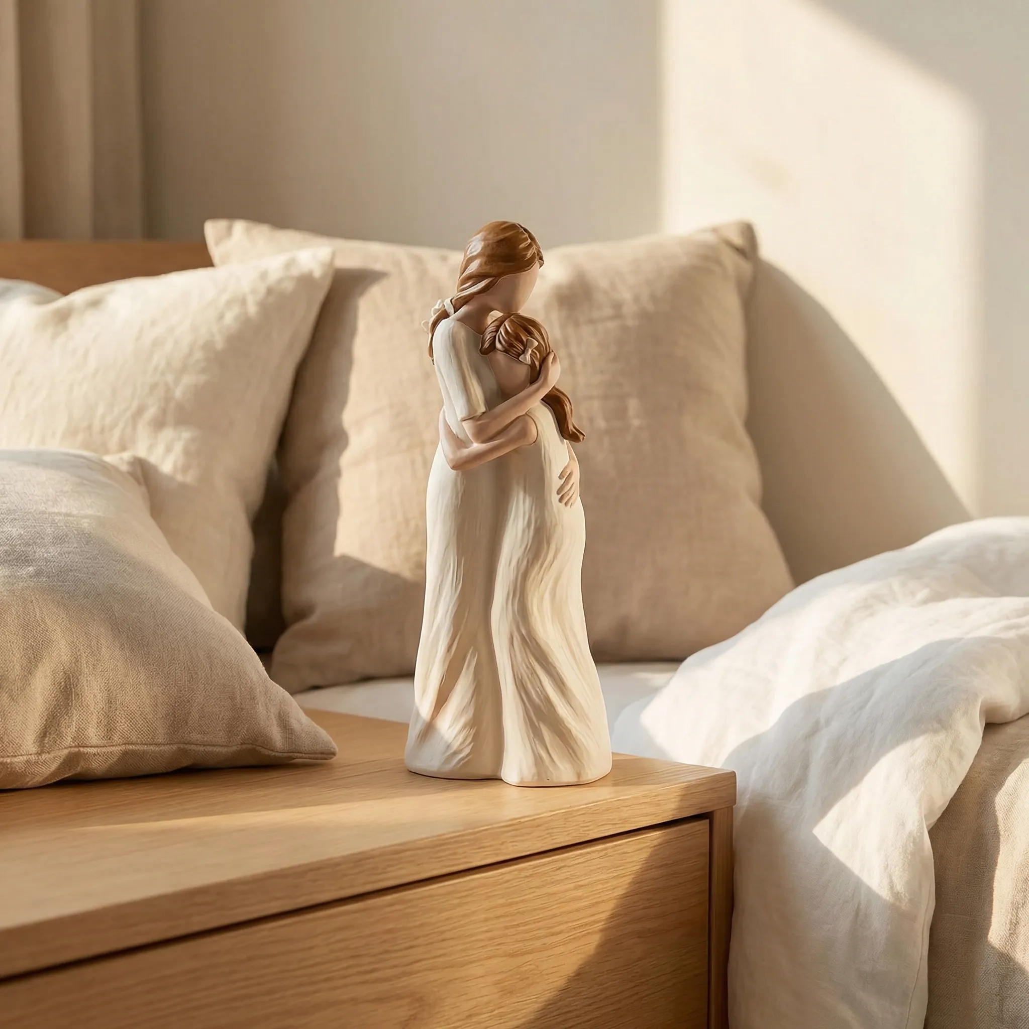Mother & Daughter Hug Figurine