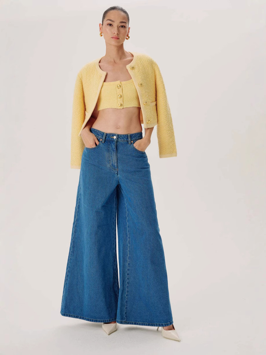 Casual High Rise Washed Bootcut Jeans
