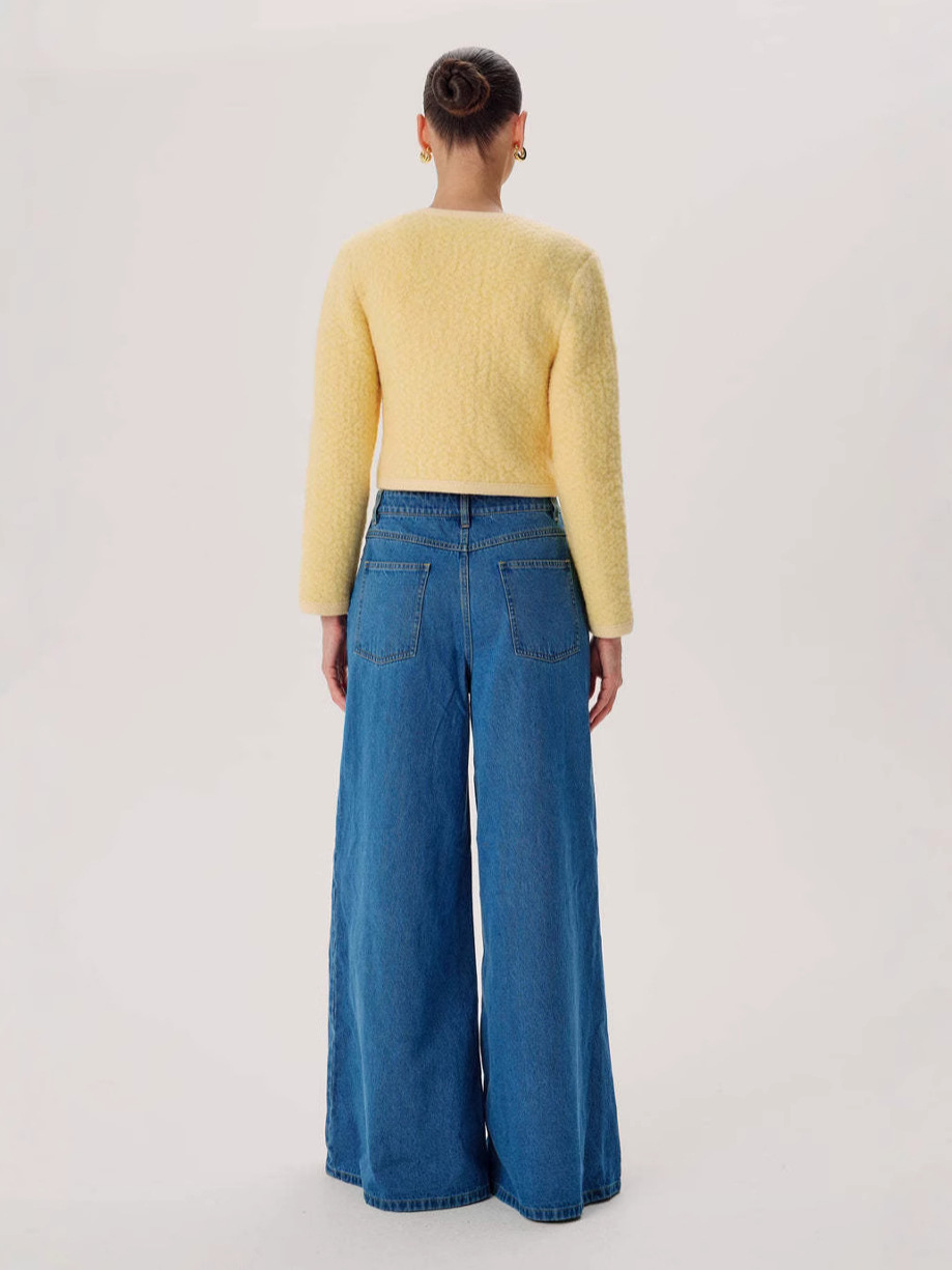 Casual High Rise Washed Bootcut Jeans
