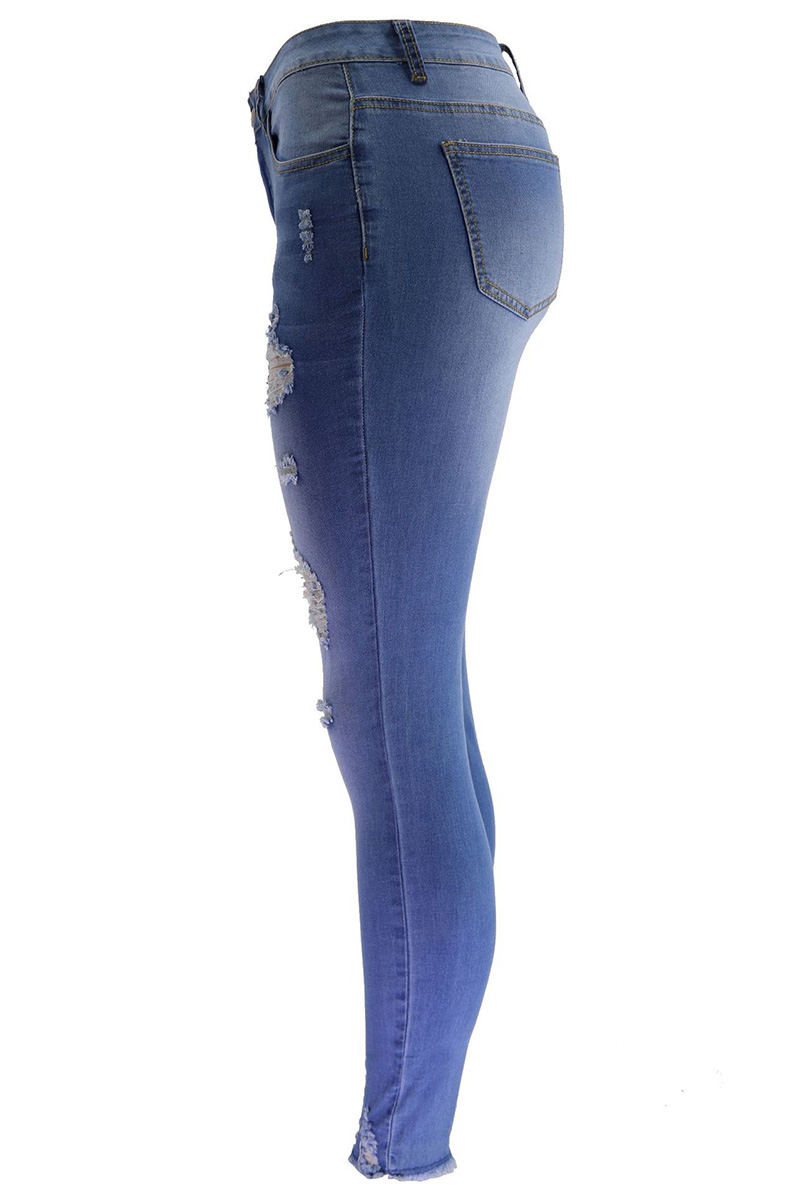 Women’s Low-Rise Ripped Stretch Jeans