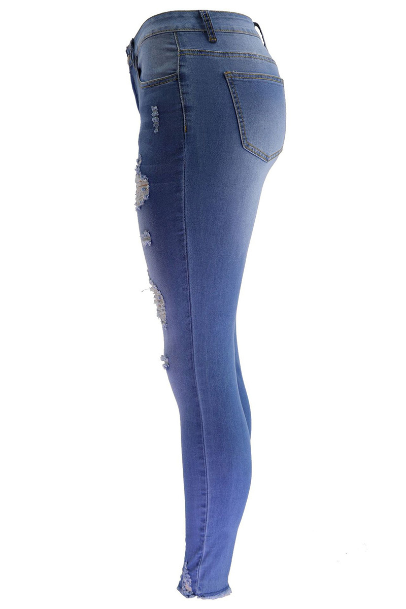 Women’s Low-Rise Ripped Stretch Jeans