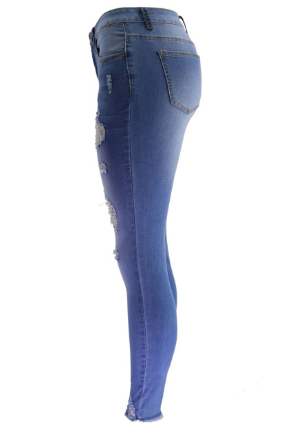 Women’s Low-Rise Ripped Stretch Jeans