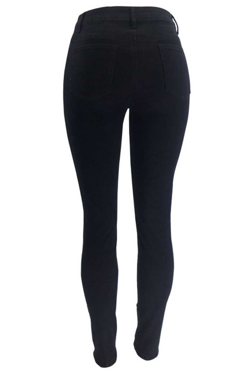 Women’s High-Waist Button-Up Skinny Jeans