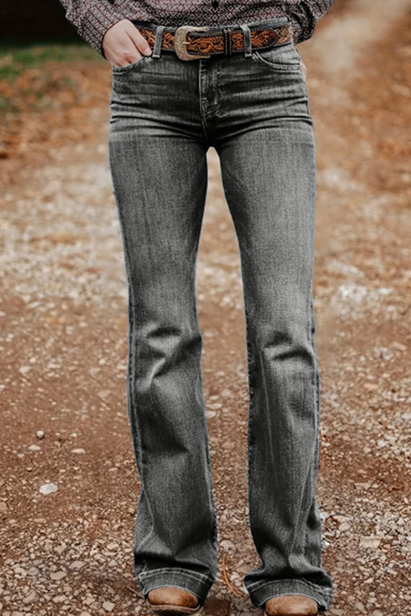 Women’s Stretch Embroidered Flare Jeans