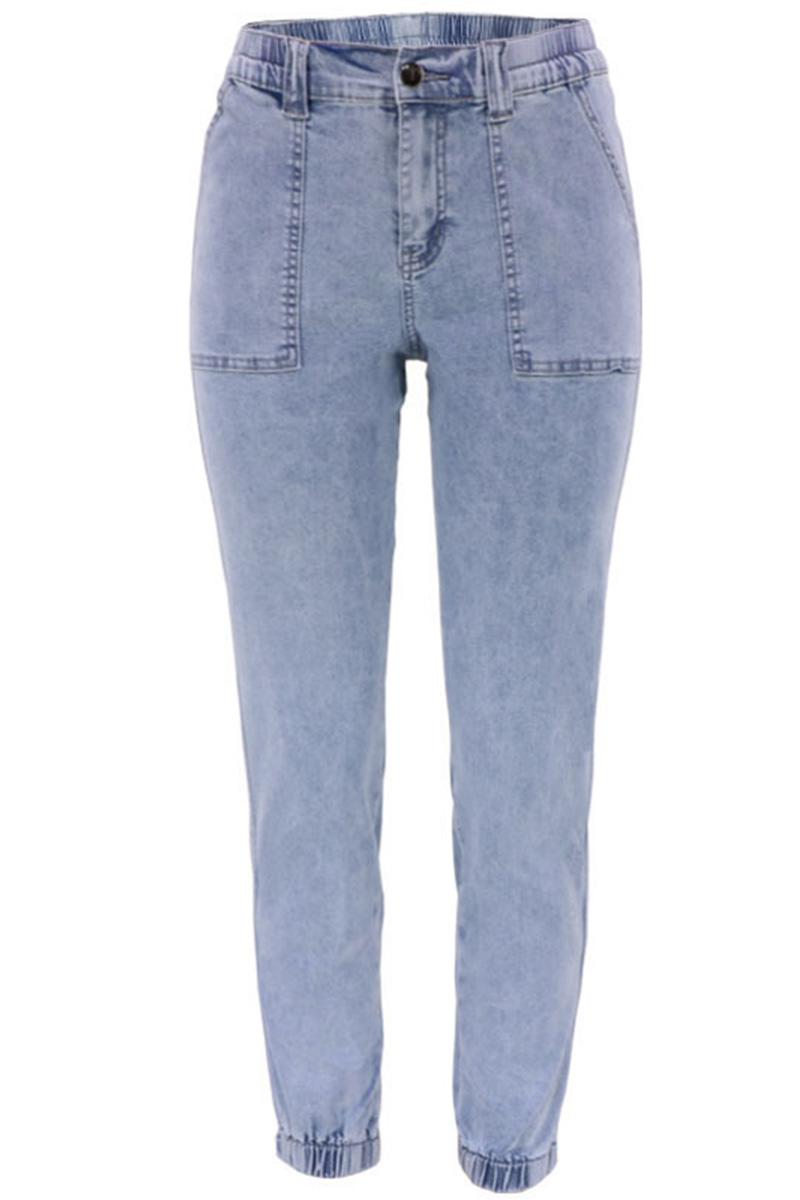 Fashionable Camouflage Versatile Elastic High Waisted Jeans