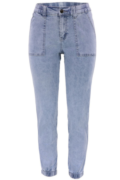 Fashionable Camouflage Versatile Elastic High Waisted Jeans