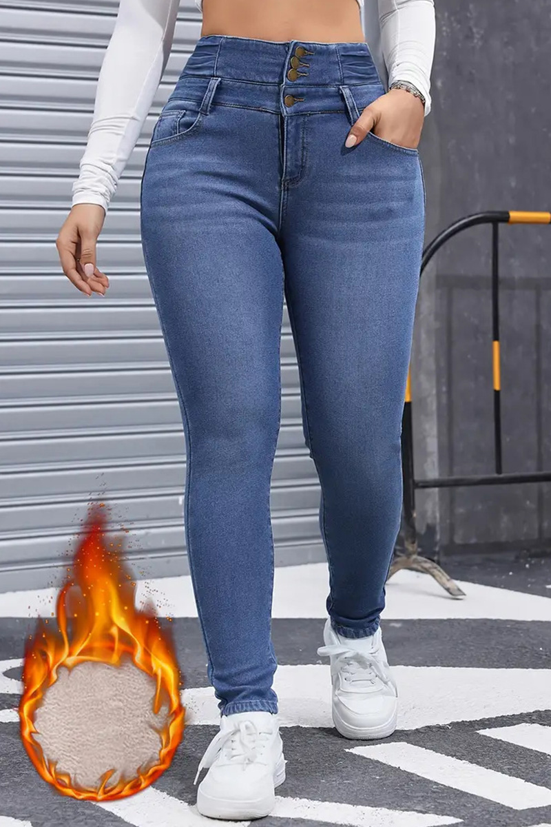 Women’s Fleece-Lined Stretch Skinny Jeans