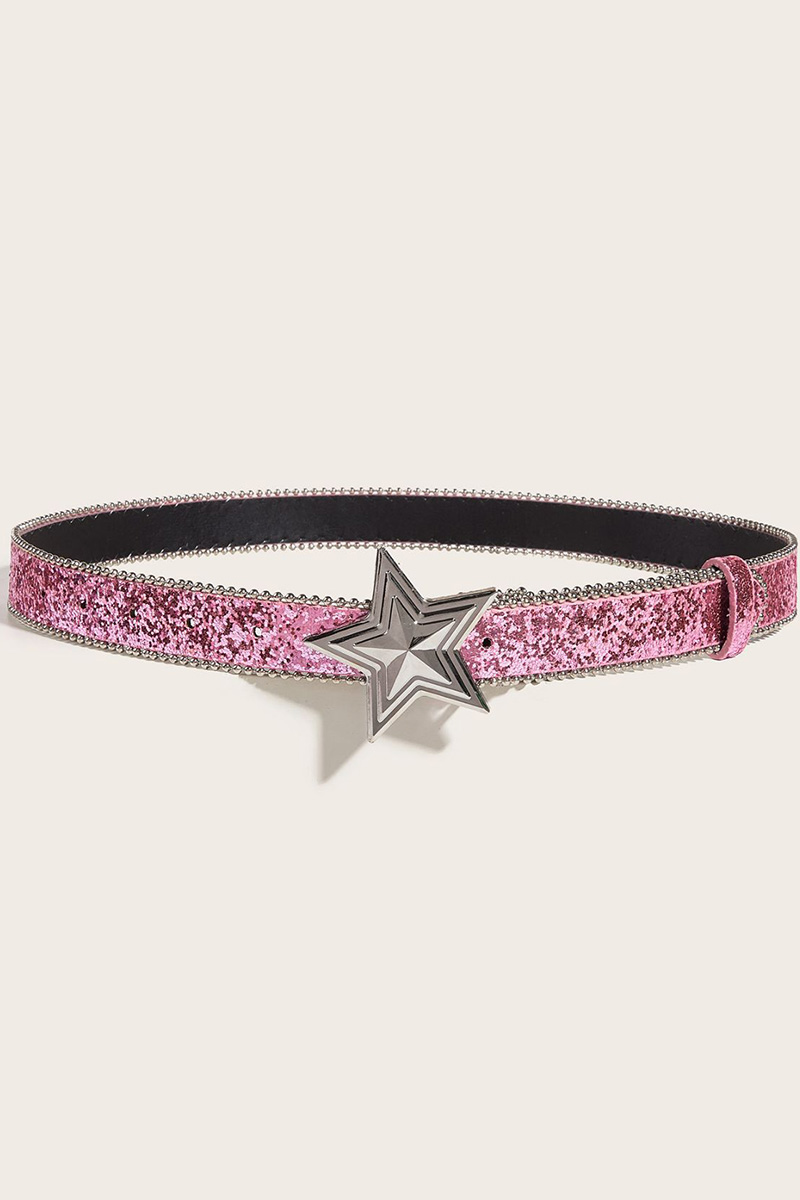 Ladies' Sequin Snap Closure Belt