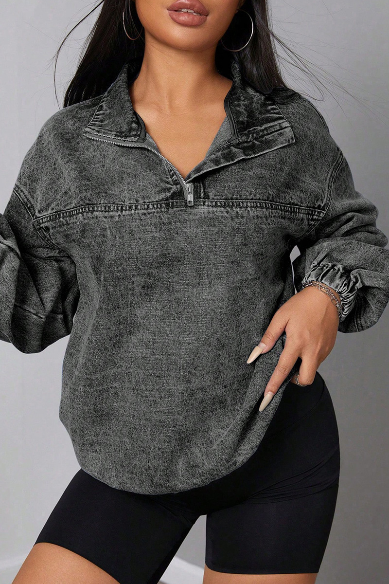 Women's Classic Long Sleeve Denim Shirt