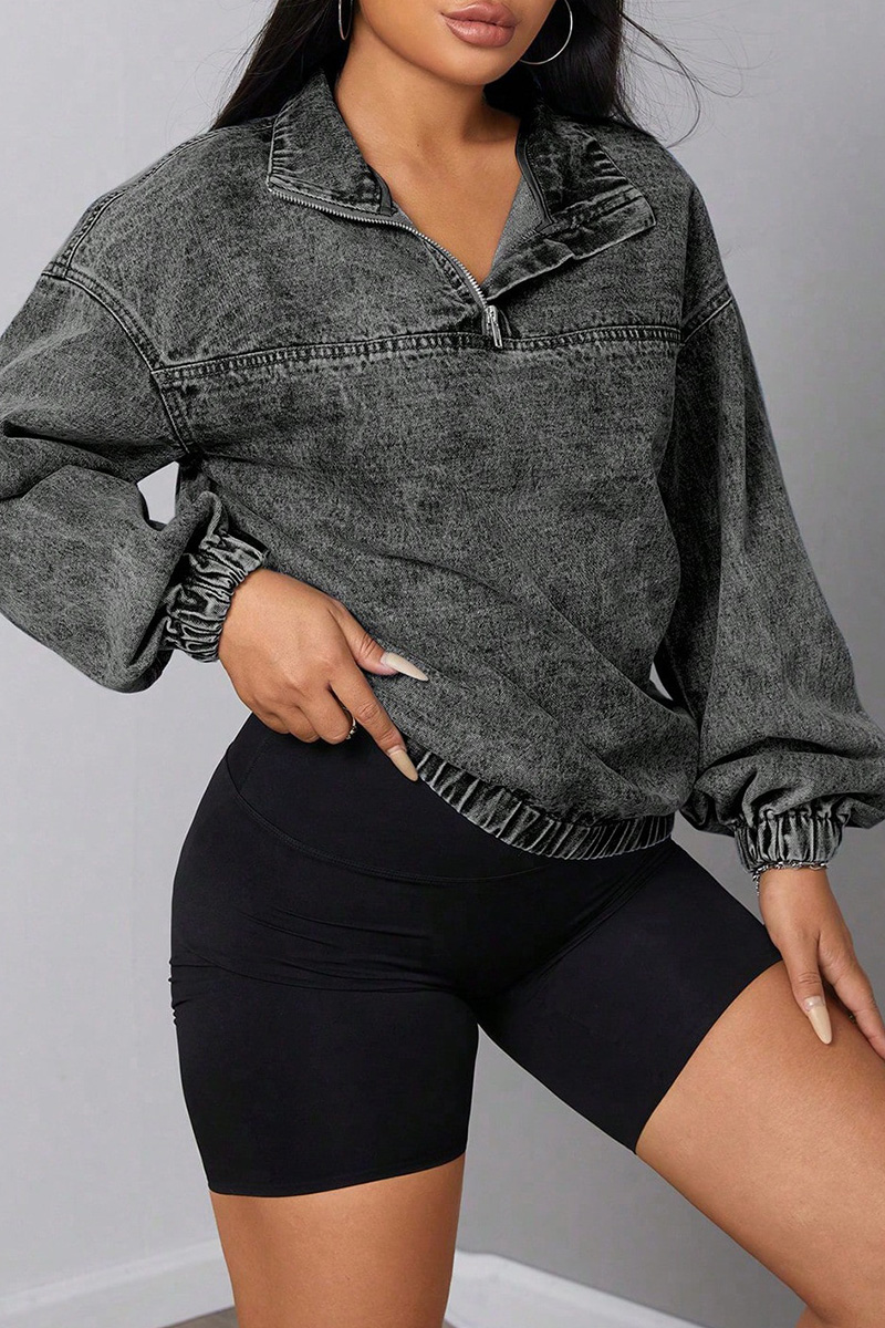 Women's Classic Long Sleeve Denim Shirt