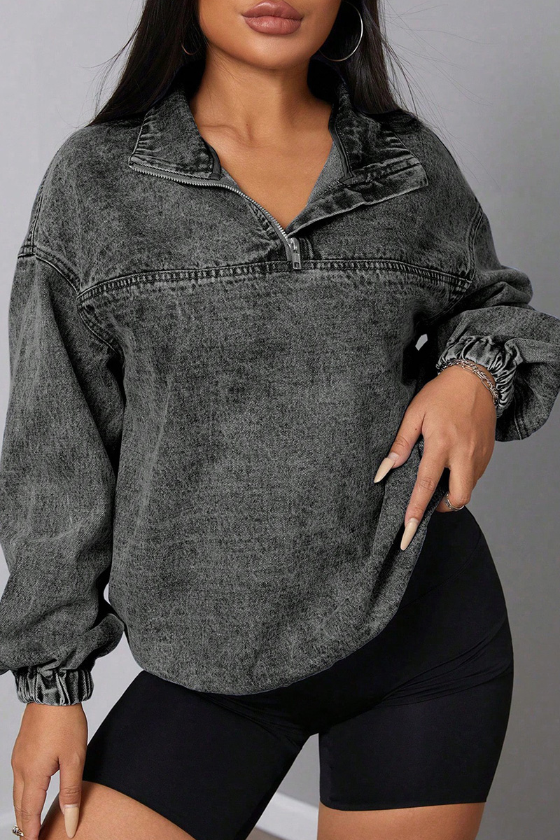 Women's Classic Long Sleeve Denim Shirt